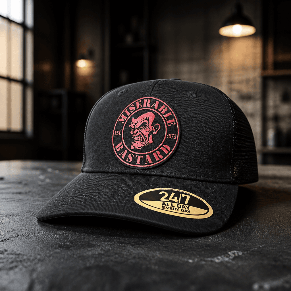 Custom hats with leather patches